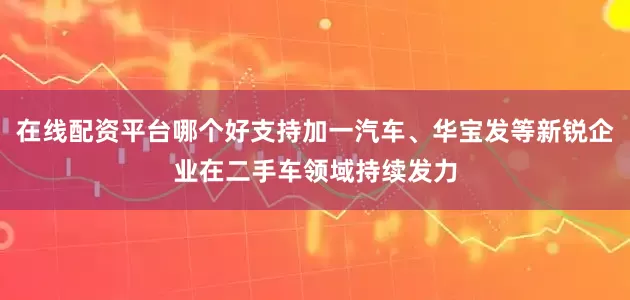 在线配资平台哪个好支持加一汽车、华宝发等新锐企业在二手车领域持续发力